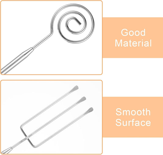 3PCS Chocolate Dipping Tool - Stainless Steel Candy Dipping Tools Baking Supplies Fondue Fork, Spiral Fork V1258-DP02-A-526