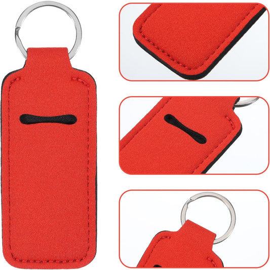 10 Pcs Chapsticks Holder Keychain for Lipstick, Potable Colorful Keychain Lip Lipstick Holders Gloss Cute V1258-DP02-A-608