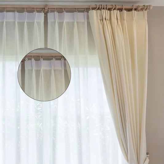 100pcs Roman Shade Rings Clear Plastic Drapery Ring Blind Curtain Rings for Roman Shades Clear Blind Curtains V1258-DP02-A-614