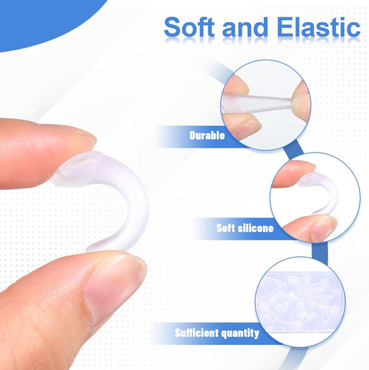 16 Pairs Glasses Ear Hook Eye Glasses Ear Grippers Silicone Anti Slip Eyeglass Holder, Eyeglasses Grip Hooks V1258-DP02-A-617