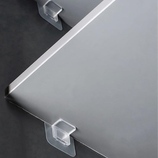 12 Pcs Punch Free Shelf Support Pegs Self Adhesive Shelves Clips Shelf Pegs for Shelves No Drill Shelf V1258-DP02-A-723