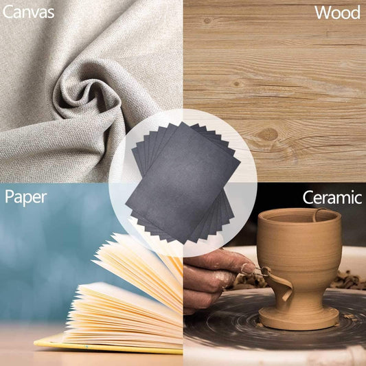 100 Sheets Carbon Transfer Paper Tracing for DIY Wood Working Canvas and Other Art Craft Surfaces Graphite & V1258-DP02-A-971