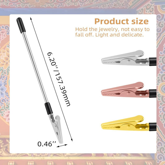3 PCS Bracelet Helper Tool - Fastening for Watch, Necklace & Zipper Clasps Gold, Silver Rose Gold Metal V1258-DP02-A-981