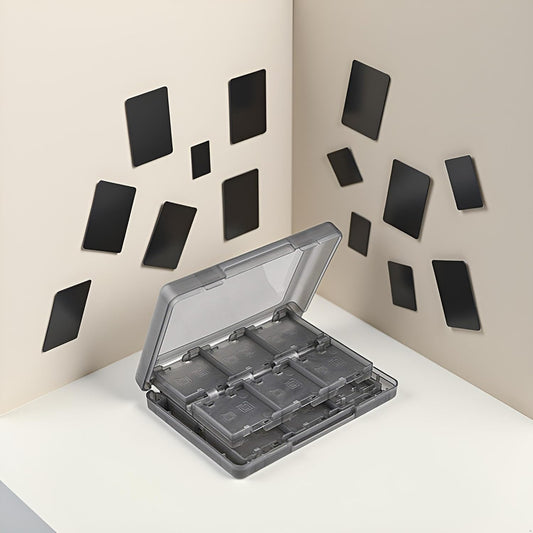 Black 26-in-1 Game Holder Case Fits up to 22 Games 2 SD Cards 2 Micro SD/TF Cards and 2 Stylus Pens for NEW V1258-DP02-B-1086