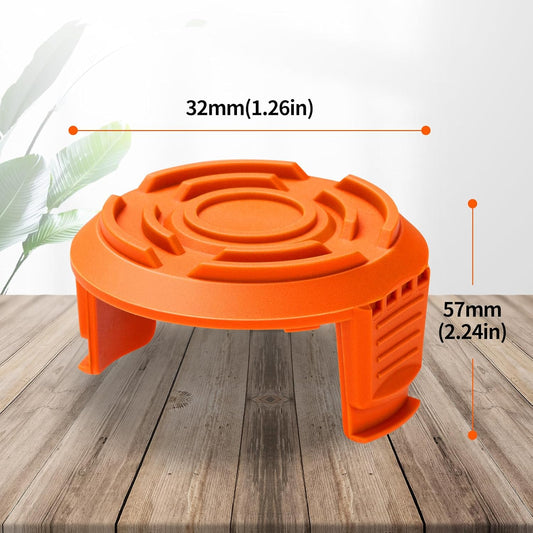Trimmer Replacement Spool Cap Covers Compatible with Worx String Trimmers WA0010, WA6531 (3-Pack) V1258-DP02-B-1206