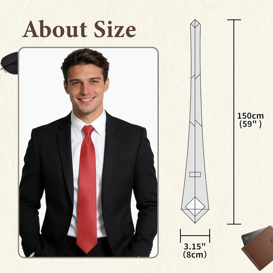 Ties for Men, Striped Neckties for Men, Paisley Ties for Men, Mens Formal and Casual Ties for Wedding, V1258-DP02-B-1270