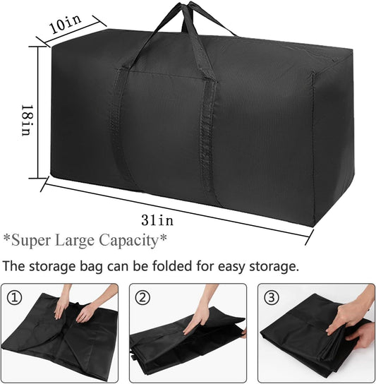 Extra Large Moving Bags with Strg Zippers & Carrying Handles, Storage Bags Storage Totes for Clothes, Moving V1258-DP02-B-1357