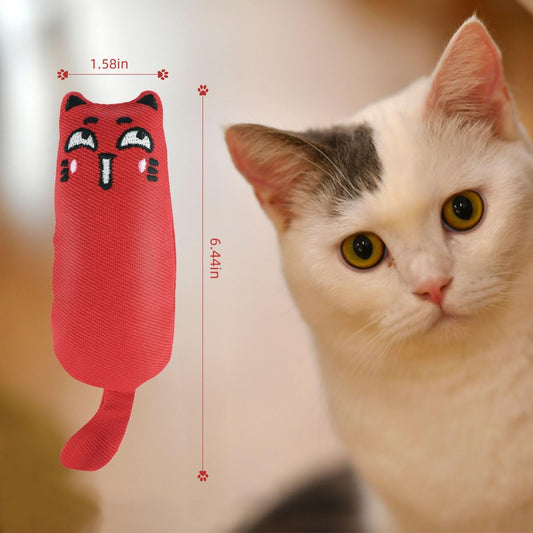 Soft Indoor Cat Toys Self Play Interactive Pillows Catnip Filled 5PCS Plush Kitten Teething Set Cute Kitty V1258-DP02-B-1449