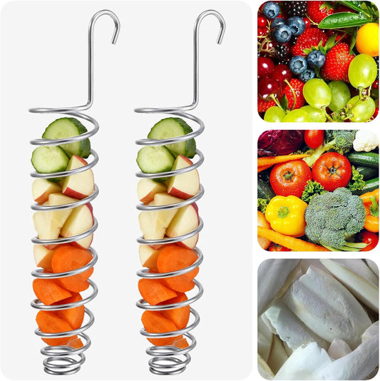2 Pack Millet Spray Holder for Parrots, Parakeet Treat Sticks Feeder, Natural Millet Treats Stiks Bars for V1258-DP02-B-1463
