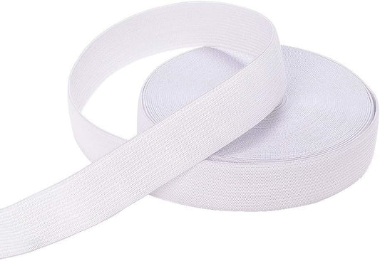 Elastic Bands for Sewing White 1 Inch 12 Yard High Elasticity Knit Spool Sewing Band for Waistbands Pants V1258-DP02-B-1828