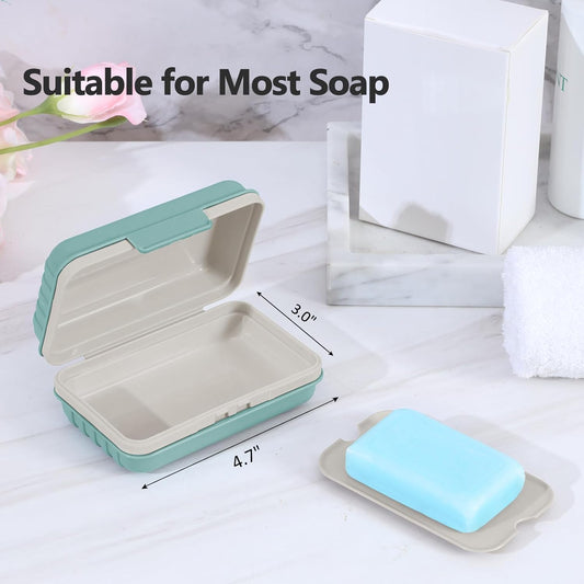 Soap Holder, Soap Dish 1 Pack, Bar Soap Holder for Shower, Travel Soap Case with Lid for Gym, Camping V1258-DP02-B-1851