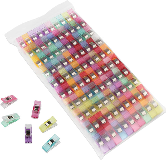 100Pcs Sewing Clips, Multipurpose Fabric Clips,Quilting Clip Assorted Colors Fabric Clip for Sewing Supplies V1258-DP02-B-1858