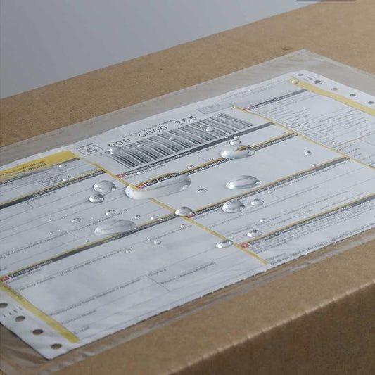 7.5" x 5.5" Packing List Pouches, 100 Pack Shipping Label Envelopes Clear Adhesive Top Loading Packing List V1258-DP02-B-1991