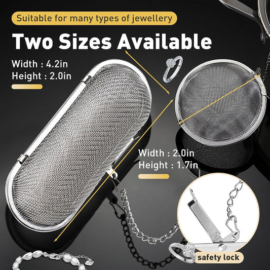 Ultrasonic Cleaner Basket, Stainless Steel Basket for Ultrasonic Jewelry Cleaner, Jewelry Steam Cleaner V1258-DP02-B-2026