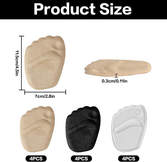 6 Pairs Metatarsal Pads for Women, Forefoot Cushion Inserts for Women Shoes, Non-Sliding Insole Pads for Open V1258-DP02-B-2118