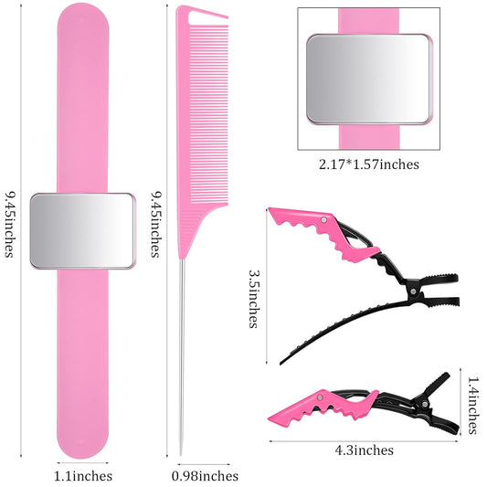 10 Pcs Hair Styling Tools Set Magnetic Gel & Silicone Wristband for Stylists and Braiders, Wrist Strap, 3 Rat V1258-DP02-B-214