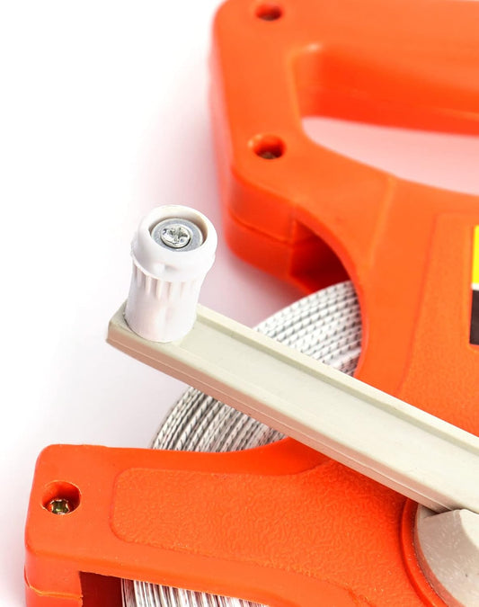 Tape Measure, 1/2" x 164' Open Reel Dual Sided Fiberglass Tape Measure for Engineer, Yard and Field, V1258-DP02-B-2898