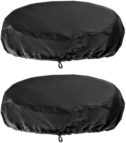 Drum Cover for 55 Gallon Industrial Barrel, 2 Pack High Density Nylon Oxford Fabric Covers with Excellent V1258-DP02-B-2946