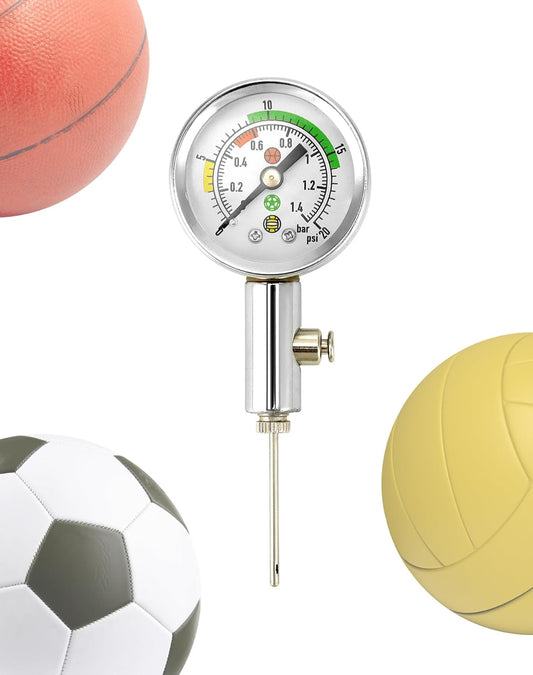 Ball Pressure Gauge, Professional Accurate Air Pressure Measurement for Various Sports Balls V1258-DP02-B-2951