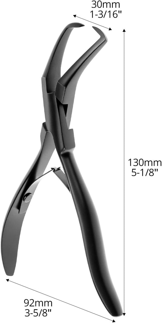 Professional Hair Extension Pliers, Stainless Steel Micro Link Bead Remover Tool for Micro Rings, Microlink & V1258-DP02-B-2954