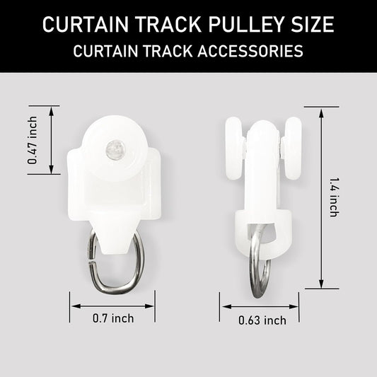 Curtain Tracks Ceiling Wall Mounted Heavy-Duty Curtains Rails Room Divider Curtain Track for Living Room V1258-DP02-B-3339