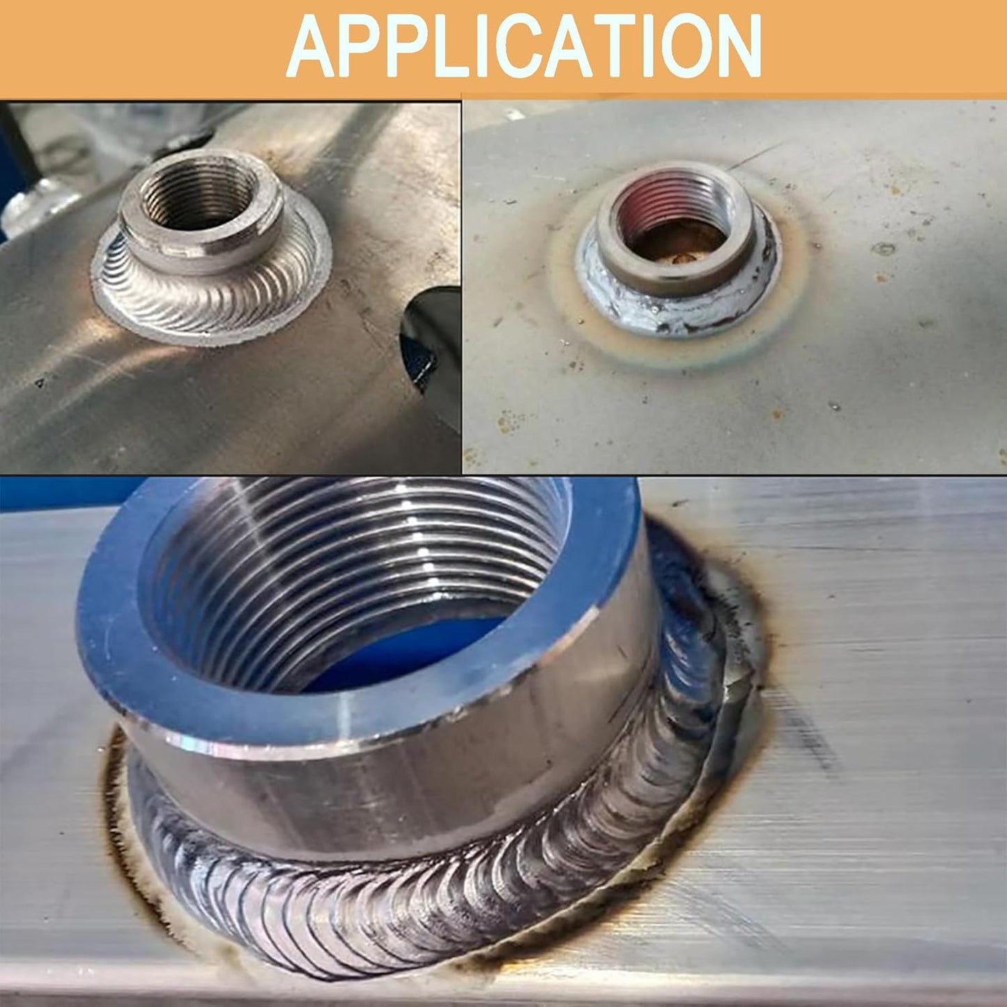 1/4" NPT Female Weld on Bung Fitting Aluminum(2PCS) V1258-DP02-B-3376