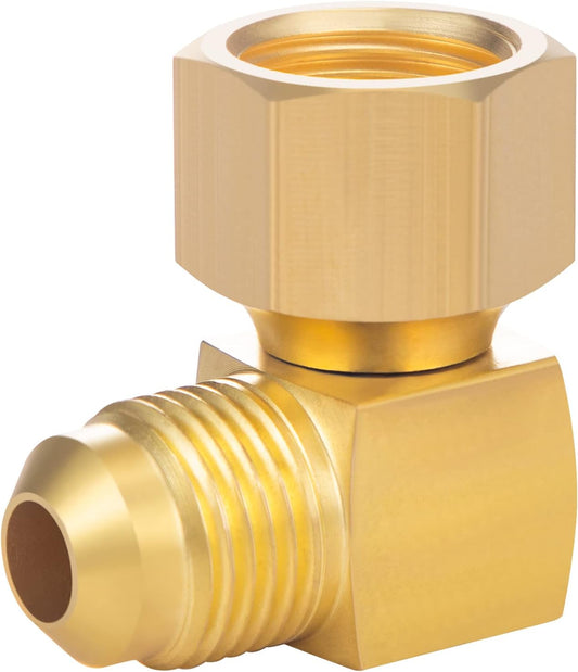 1PC 90 degrees Elbow Connector Replacement for Olympian Low Pressure Gas Fired Heaters Brass 3/8" female V1258-DP02-B-3381
