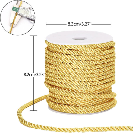 White Twine String and Gold Rope V1258-DP02-B-3525