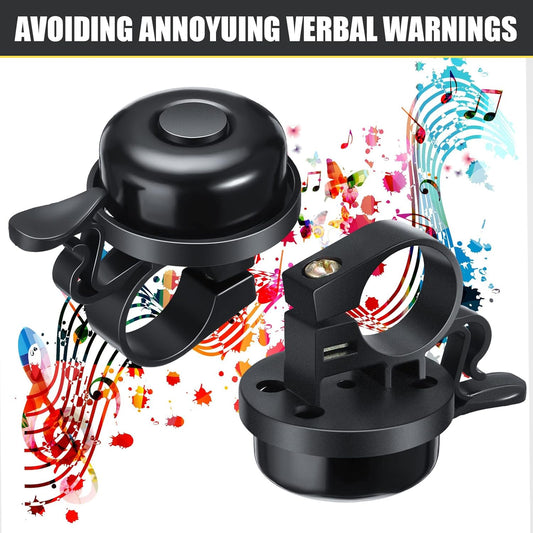 Bike Bells Bulk Aluminum Loud Crisp Bicycle Bell Clear Sound Mountain Bike Accessories Easy Installation for V1258-DP02-B-3725