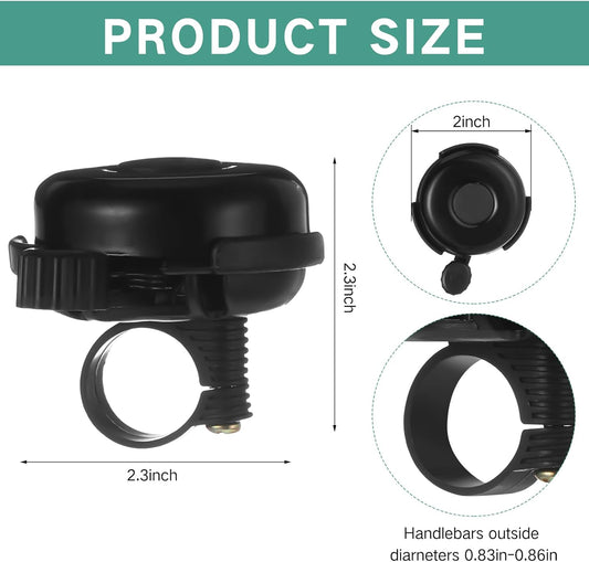 15 Pcs Classic Bike Bell Aluminum Bicycle Bell Loud Crisp Clear Sound Bike Accessories Easy Installation for V1258-DP02-B-3729