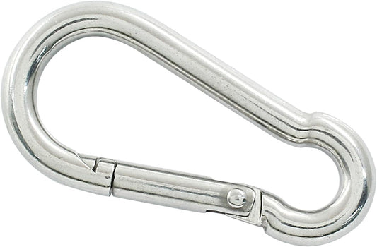 4Pack 2 inch Flag Pole Snap Clip Hooks Flagpole Attachment Spring Snap Hook Stainless Steel Carabiner Clips V1258-DP02-B-3795