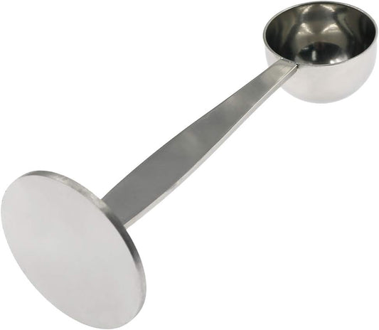 2-in-1 Coffee Scoop Stainless Steel Measuring and Tamping Coffee Spoon(15ml)-1pc V1258-DP02-B-3804