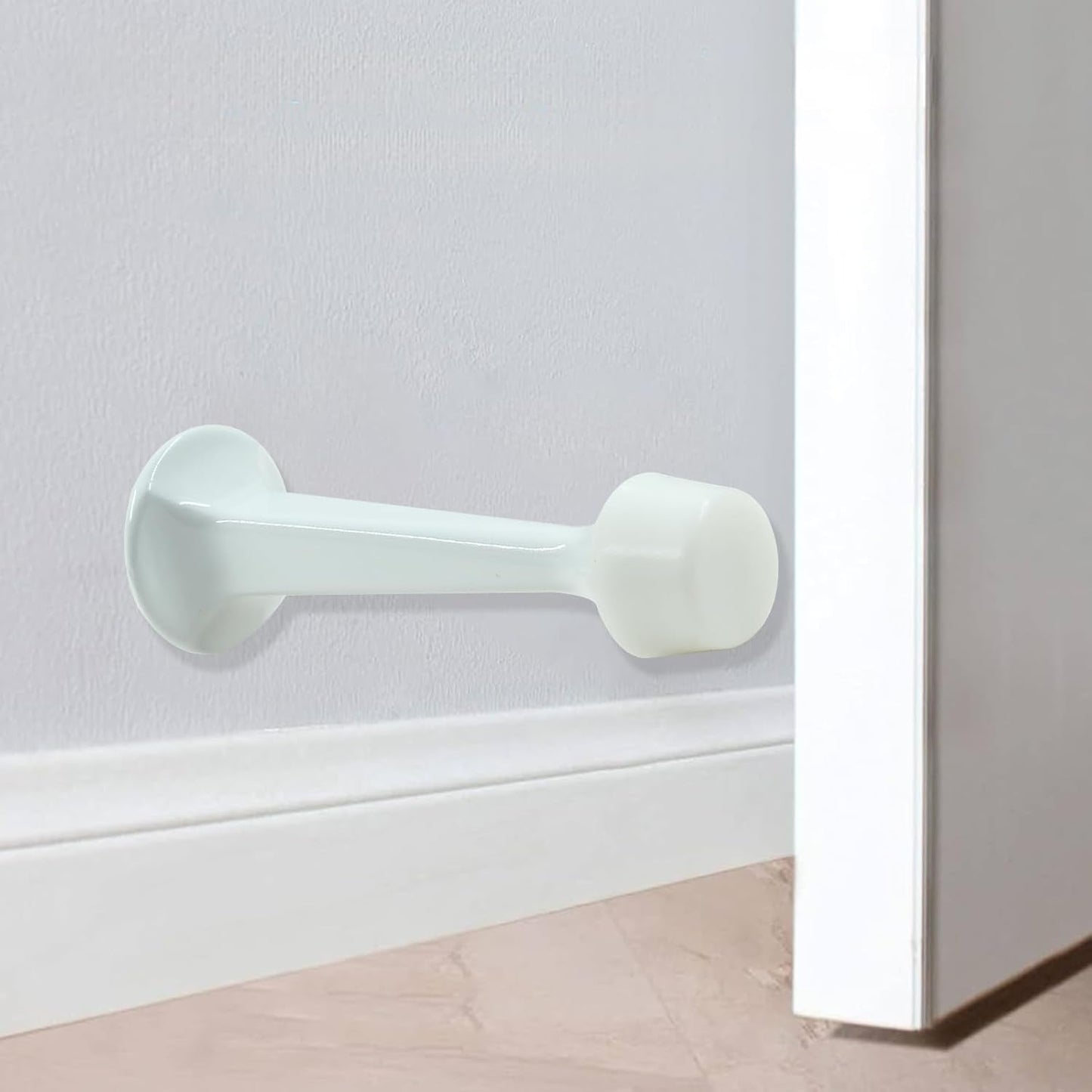 5 Pack Solid Rigid Door Stops Heavy Duty Door Stops 3" Door Stoppers with Rubber Tip for Wall & Door V1258-DP02-B-3813