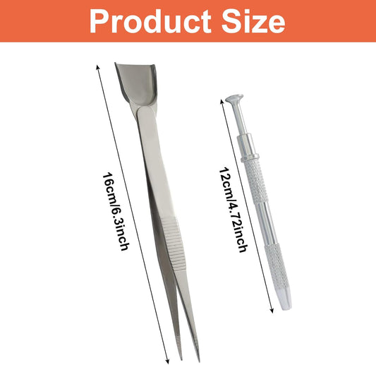 4 Pack Aluminum Alloy Cake Decorating Tools Set, Pearl Sprinkles Pen Pearl Grabber 4 Claws Stainless Steel V1258-DP02-B-3857