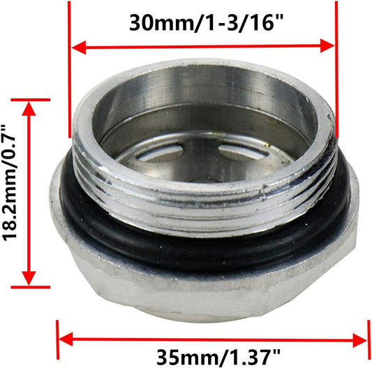 M30/1-3/16 Air Compressor Oil Sight Glass Male Oil Liquid Level Gauge Sight Glass -2pcs V1258-DP02-B-3915