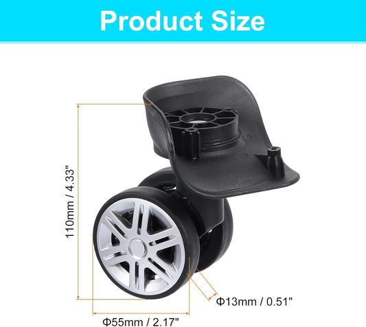Luggage Wheel Replacement, Suitcase Trolley Wheels DIY Repair, Spinner Wheels Luggage Accessories, Swivel V1258-DP02-B-4095