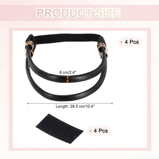 4 Pairs High Heels Shoe Straps, Rhinestone Elastic Shoe Straps Heels Detachable Ankle Straps Replacement V1258-DP02-B-4098