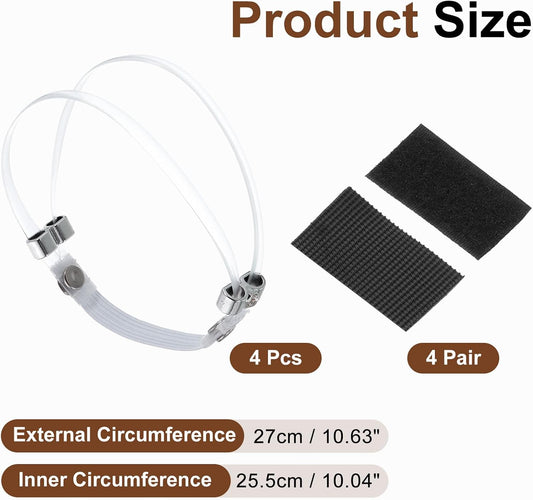 2 Pairs High Heels Shoe Straps Detachable Elastic Heel Strap for Women High Heels Sandals Slippers Loose V1258-DP02-B-4104