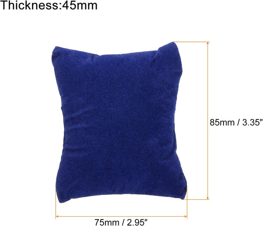 6Pcs Bracelet Watch Pillow, 3.54" x 3.15" Flannelette Jewelry Display Pillows for Bangle Cushions Display V1258-DP02-B-4109