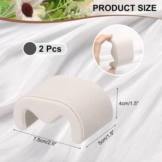 2pcs Watch Case Pillows, M Shaped Watch Display Pillow Velvet Watch Cushion Replacement for Watch Bracelet V1258-DP02-B-4124