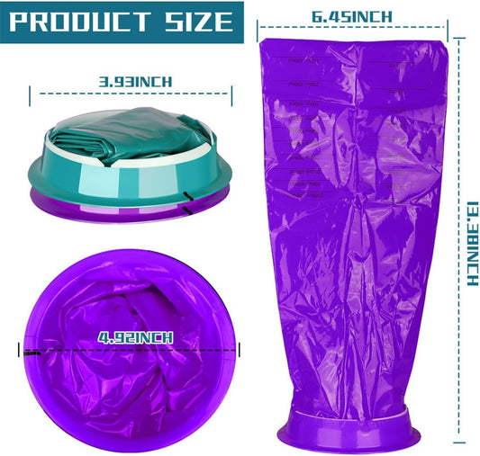 Vomit Bags, Disposable Emesis Bag 16 Pack Portable Barf Bags 1000ML Vomiting Sick Bag for Airsickness Travel V1258-DP02-B-4150