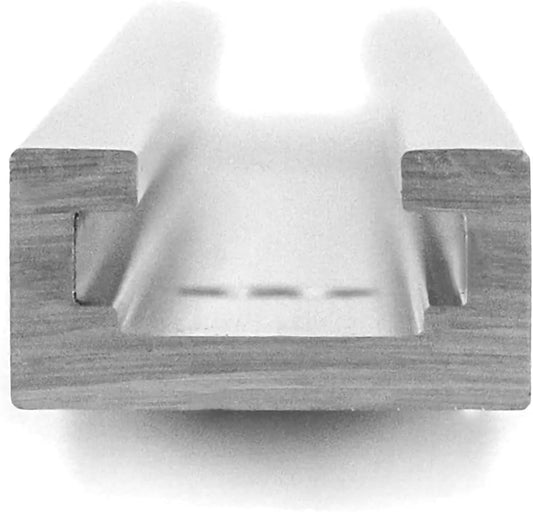 Aluminum T Track, 2 Pack 12 Inch Universal Double Cut Profile T Track, with Predrilled Mounting Holes and V1258-DP02-B-4168