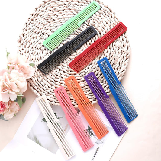 10 PCS Barber Combs, Hair Cutting Combs Professional Fine Tooth Comb Flat Top Clipper Comb Blending V1258-DP02-B-4217