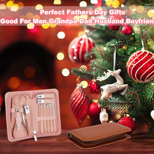 Manicure Set-Stainless Steel Nail Care Set-12 in 1 Professional Ingrown Toenail Clipper Grooming V1258-DP02-B-631
