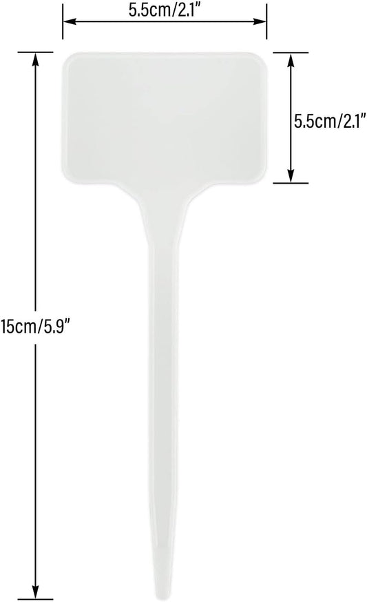 50 Pcs Thick Plastic Plant T-Type Tags 6" Large Nursery Garden Labels V1258-DP02-B-670