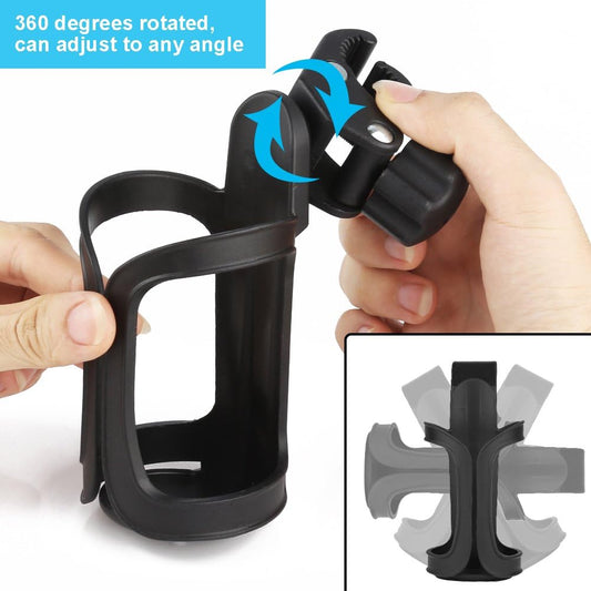 Bike Cup Holder, Bike Water Bottle Holders, Universal 360 Degrees Rotation Cup Holder for Bicycle, Stroller, V1258-DP02-B-740