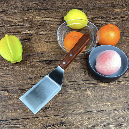 Metal Spatula for Cast Iron Skillet Grill Stainless Steel Spatula for Burger, Fish Turner Griddle Spatula, V1258-DP02-B-85