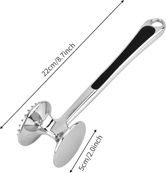 Meat Tenderizer Hammer Tool Mallet Pounder for Kitchen Tenderizing Steak Beef Poultry,Heavy Duty Dual-Sided V1258-DP02-B-883