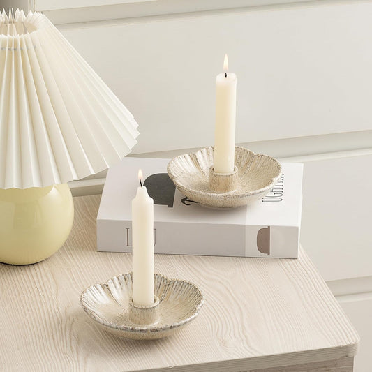 Ceramic Candlestick Holder, Candle Holder for Taper Candles,Incense, Santo Palo, Halloween Christmas Wedding V1258-DP02-B-906