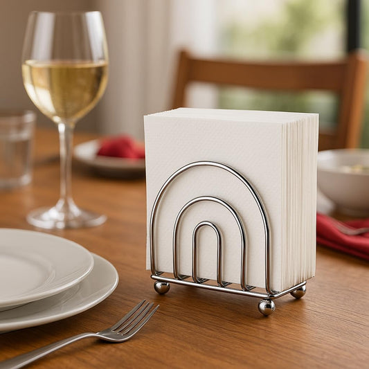 Paper Napkin Holder Tissue Dispenser for Kitchen Countertops, Dining Table, Picnic Table, Indoor & Outdoor V1258-DP02-B-912